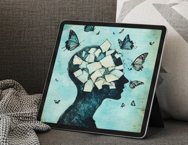 BlueArt Bilde eller Klister til vegg, ipad, notatbok etc