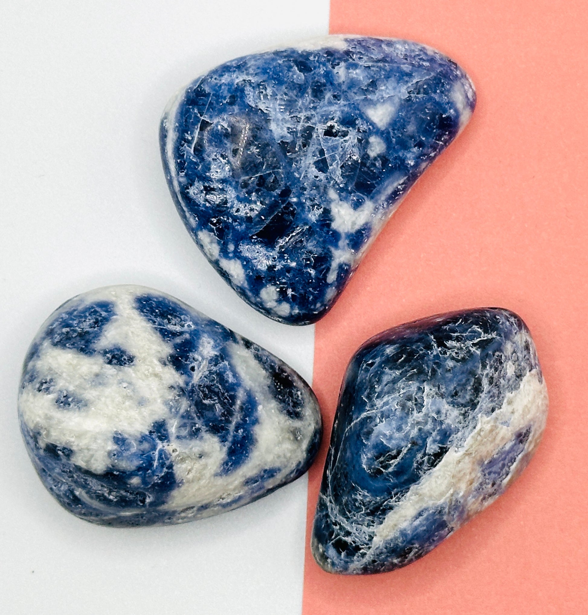 SODALITT TROMLET, Str: 24-27 gr - ca 4 cm