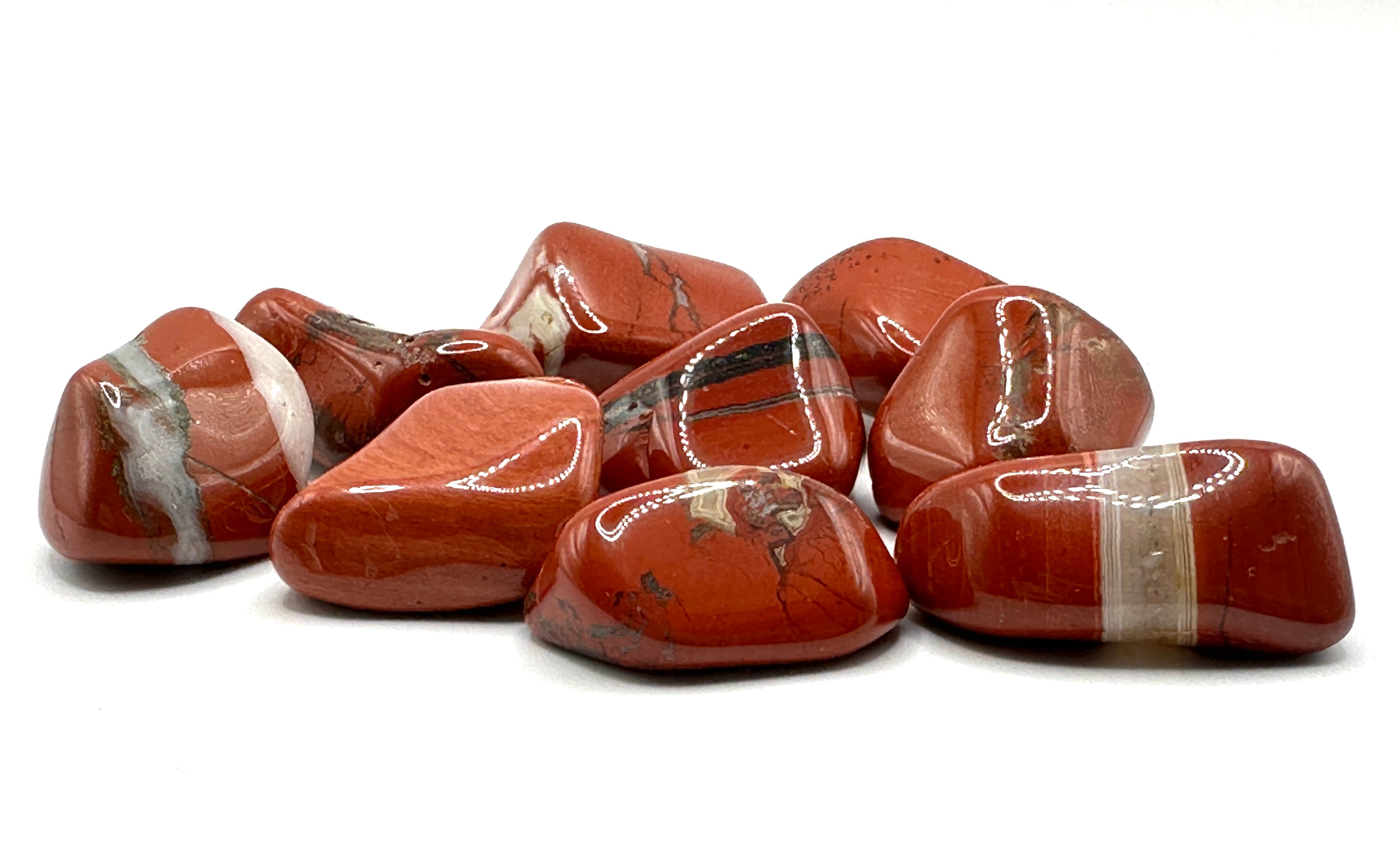 JASPIS BREKSJE TROMLET - "forener tanker og handling, bevare ro, overblikk"