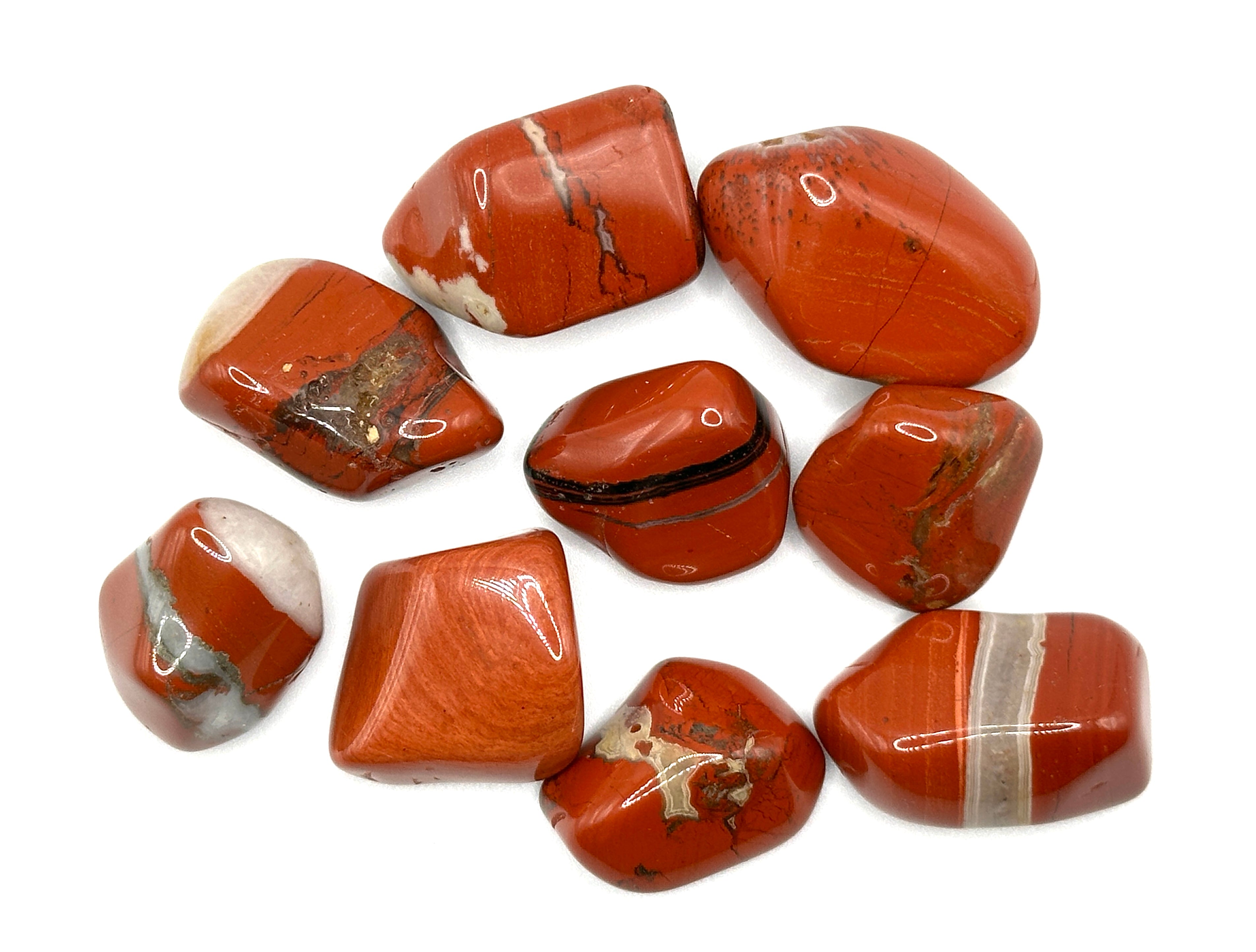 JASPIS BREKSJE TROMLET - "forener tanker og handling, bevare ro, overblikk"