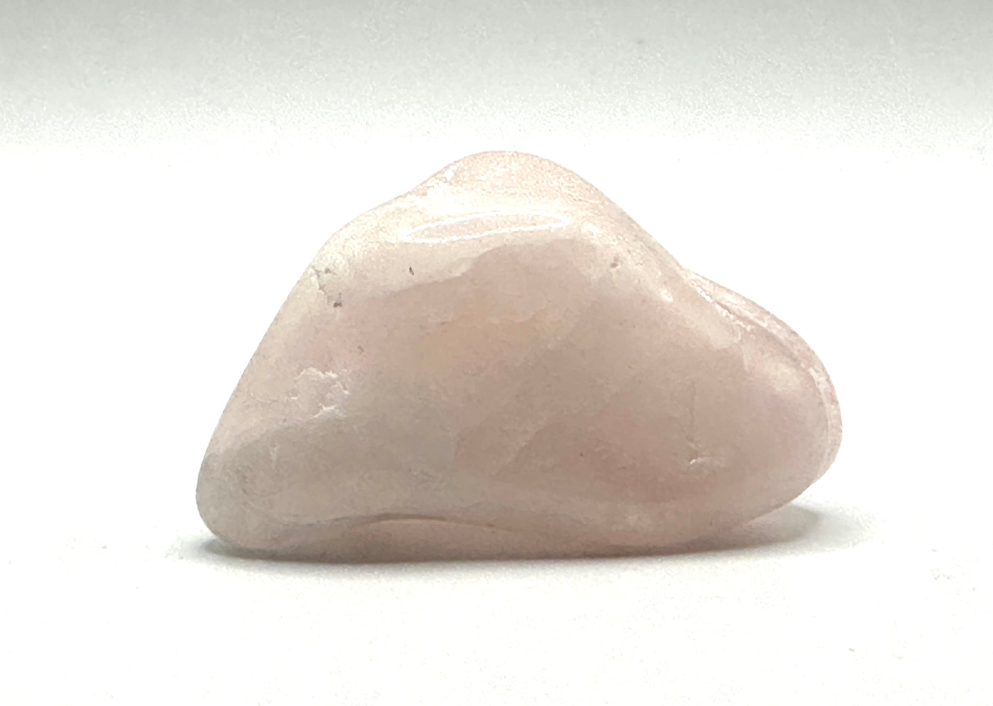 ROSENKVARTS TROMLET, Str: 56 gr - 3,5x5,5 cm