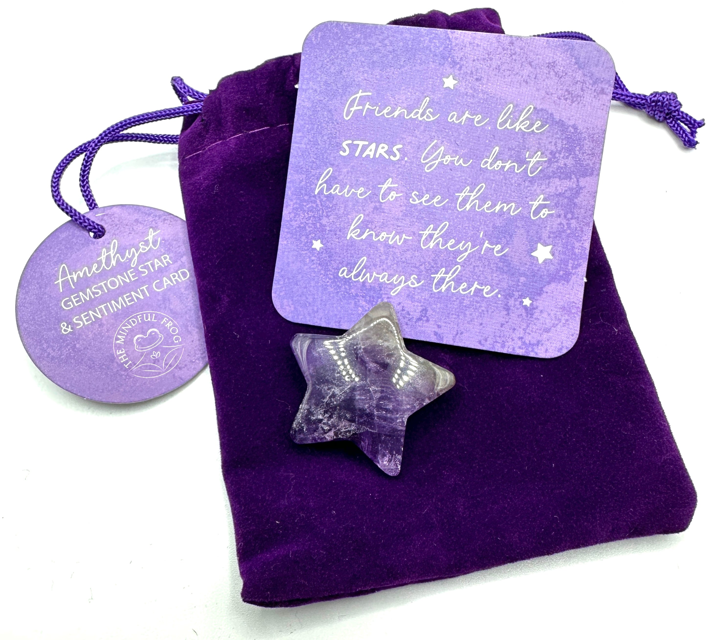 AMETYST - stjerneformet - "ro, balanse, klarhet, økt intuisjon og åndelig innsikt"