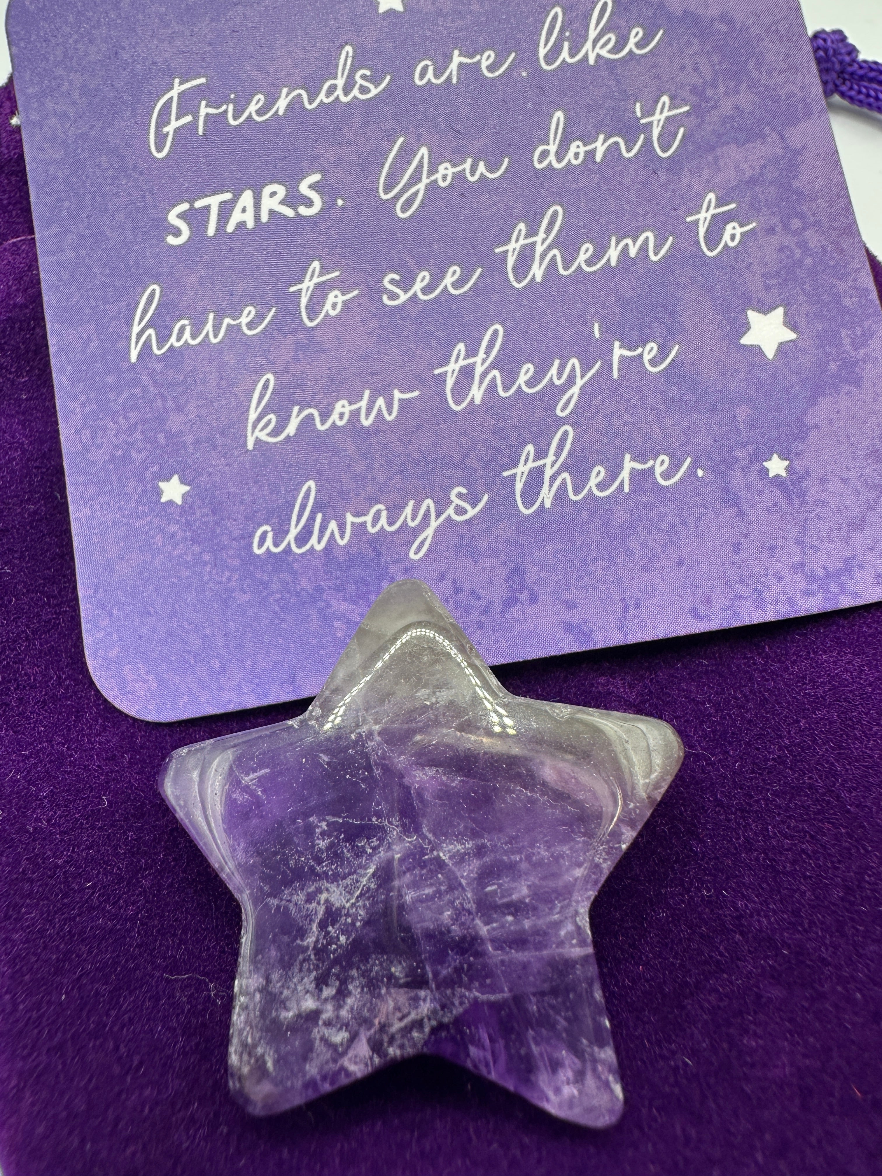 AMETYST - stjerneformet - "ro, balanse, klarhet, økt intuisjon og åndelig innsikt"