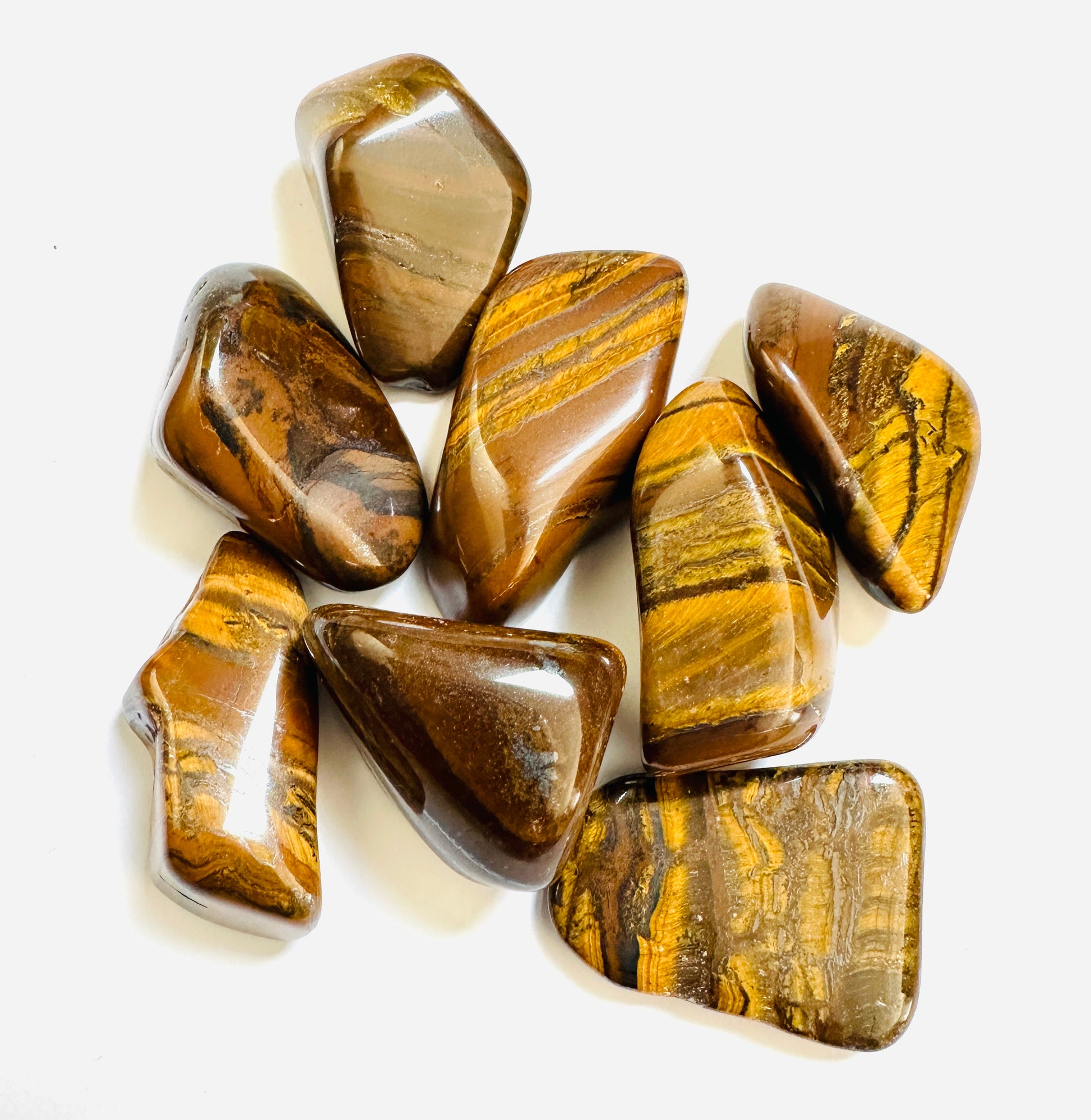 TIGER JASPIS TROMLET - Str: 11-16 gr