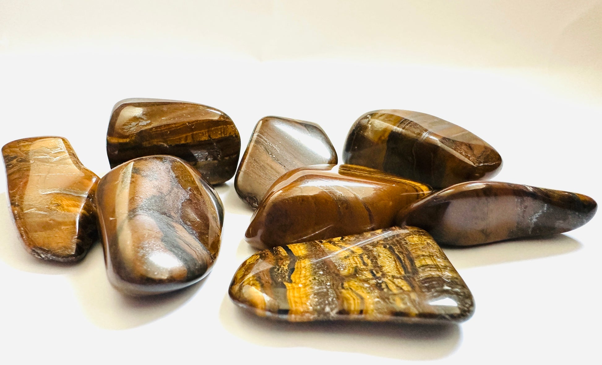 TIGER JASPIS TROMLET - Str: 11-16 gr