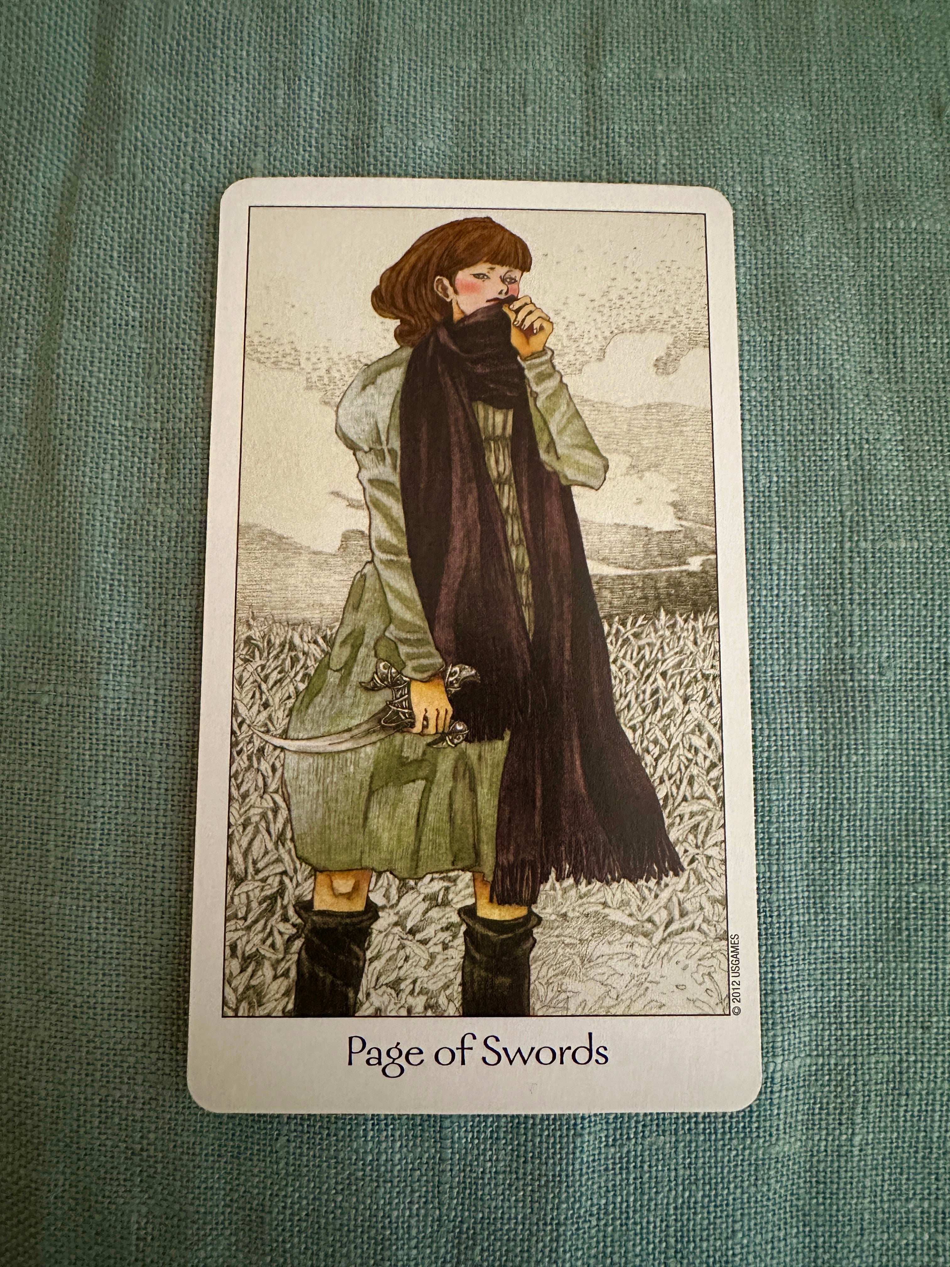 KLARHETER: Page of Swords, Temperance, Four of Wands