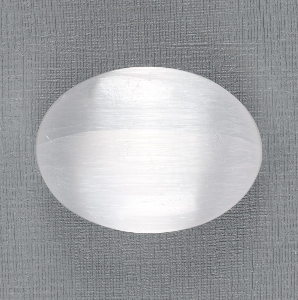 Selenitt Lommestein - "renser, balanserer, fjerner negativ energi"