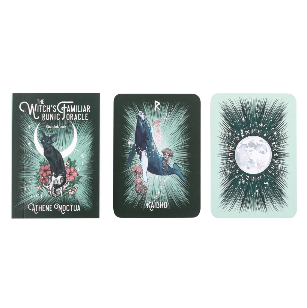The Witch’s Familiar Runic Oracle Cards - 24 kort & guidebok