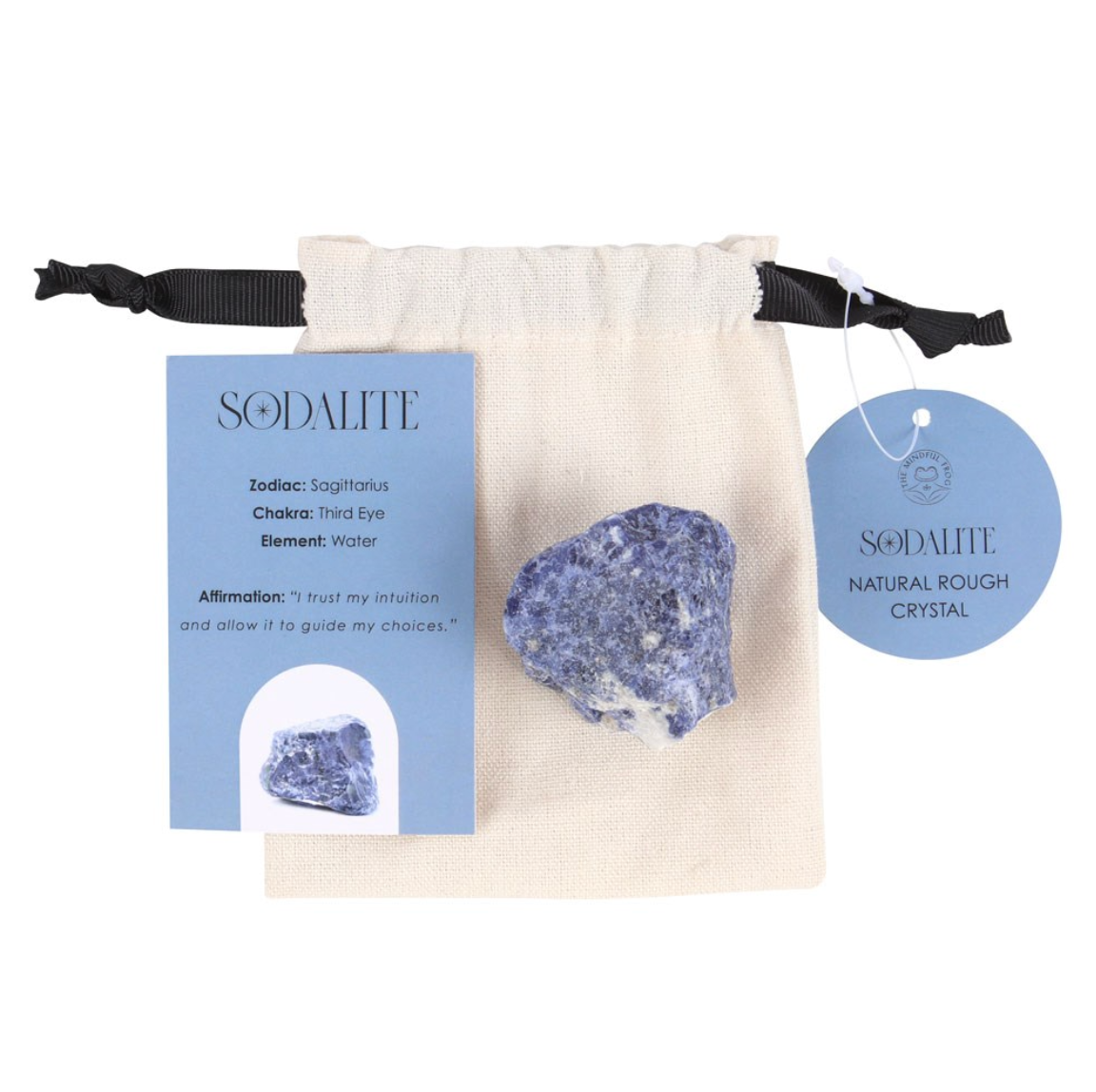 SODALITT - råstein - "fremme kommunikasjon, intuisjon og mental klarhet"