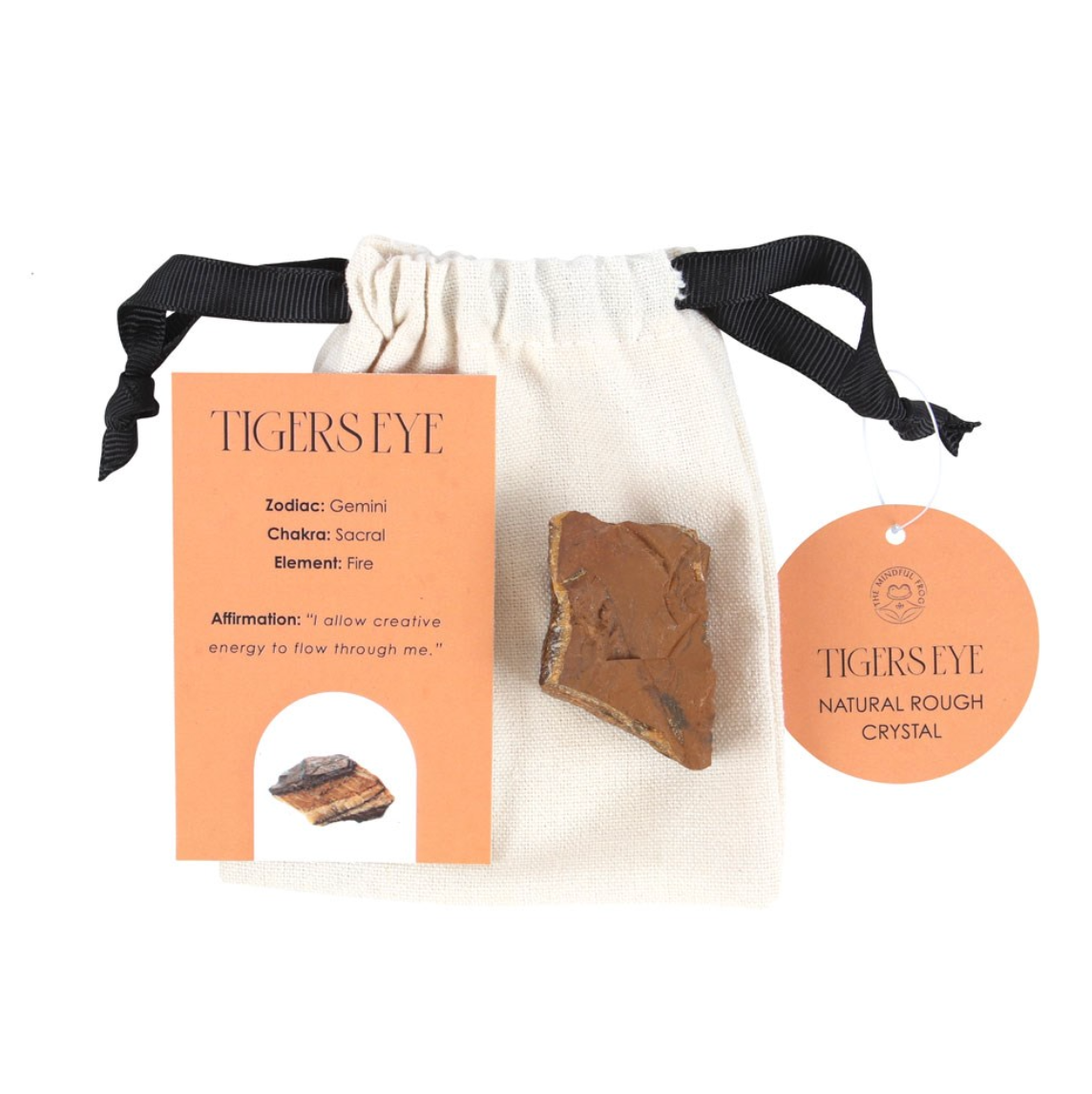 TIGERØYE - råstein - "beskytter, gir energi, selvtillit, hjelpe med beslutninger"