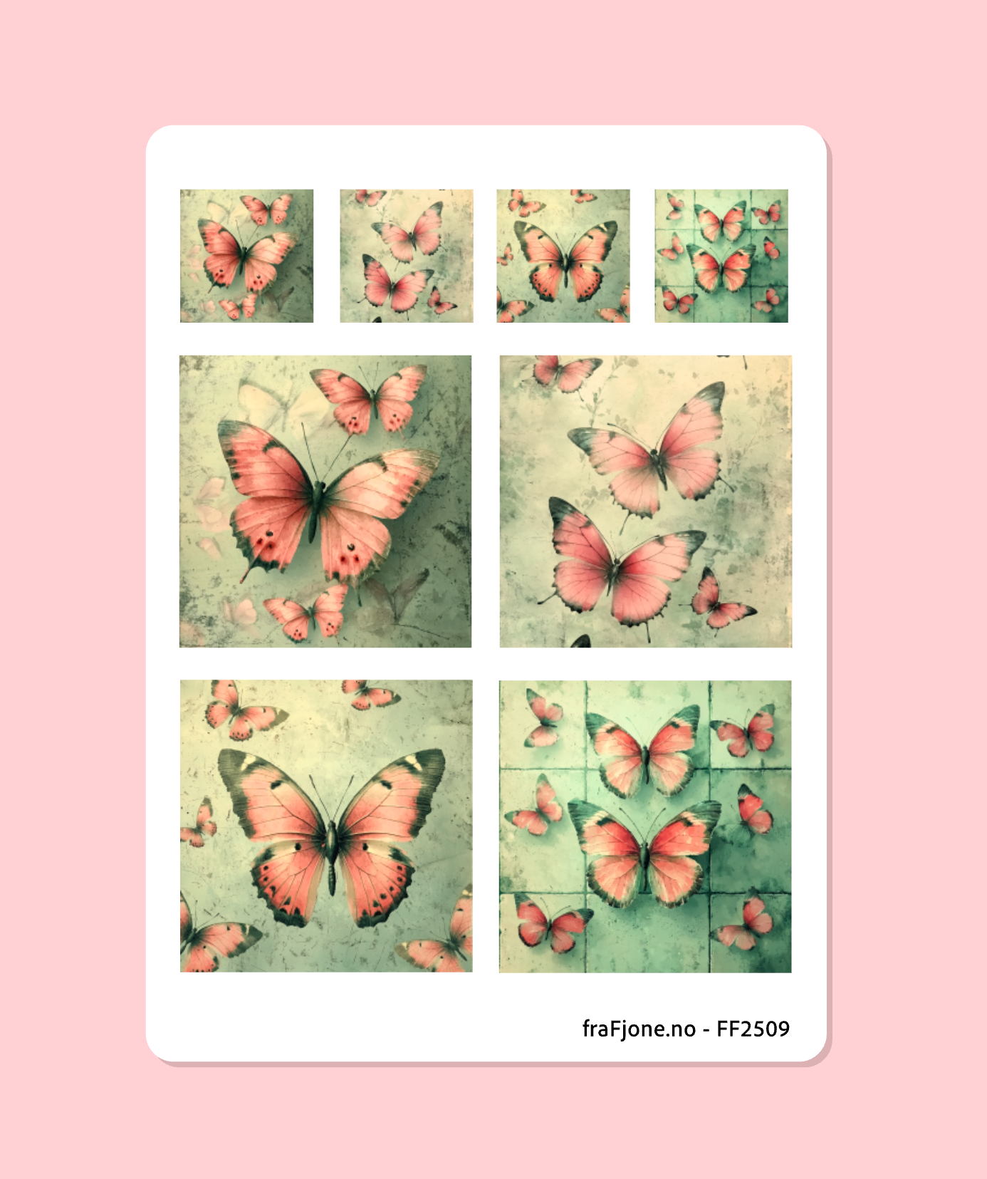 KLISTERMERKEARK - BUTTERFLIES - FF2509