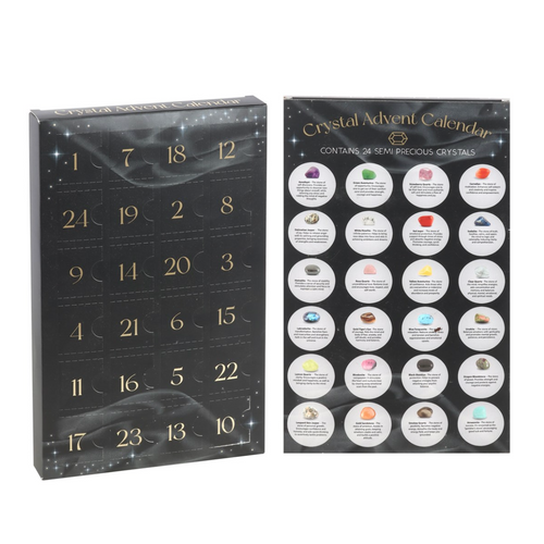 ADVENTSKALENDER - 24 luker med steiner - FORHÅNDSSALG