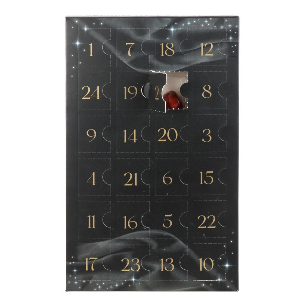 ADVENTSKALENDER - 24 luker med steiner - FORHÅNDSSALG