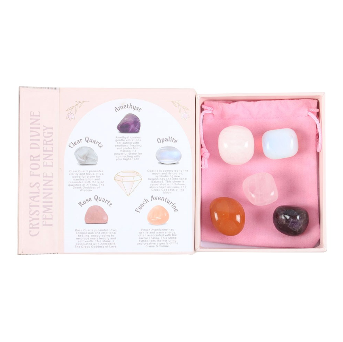 Krystallsett – Guddommelig Femininitet (5 stk)