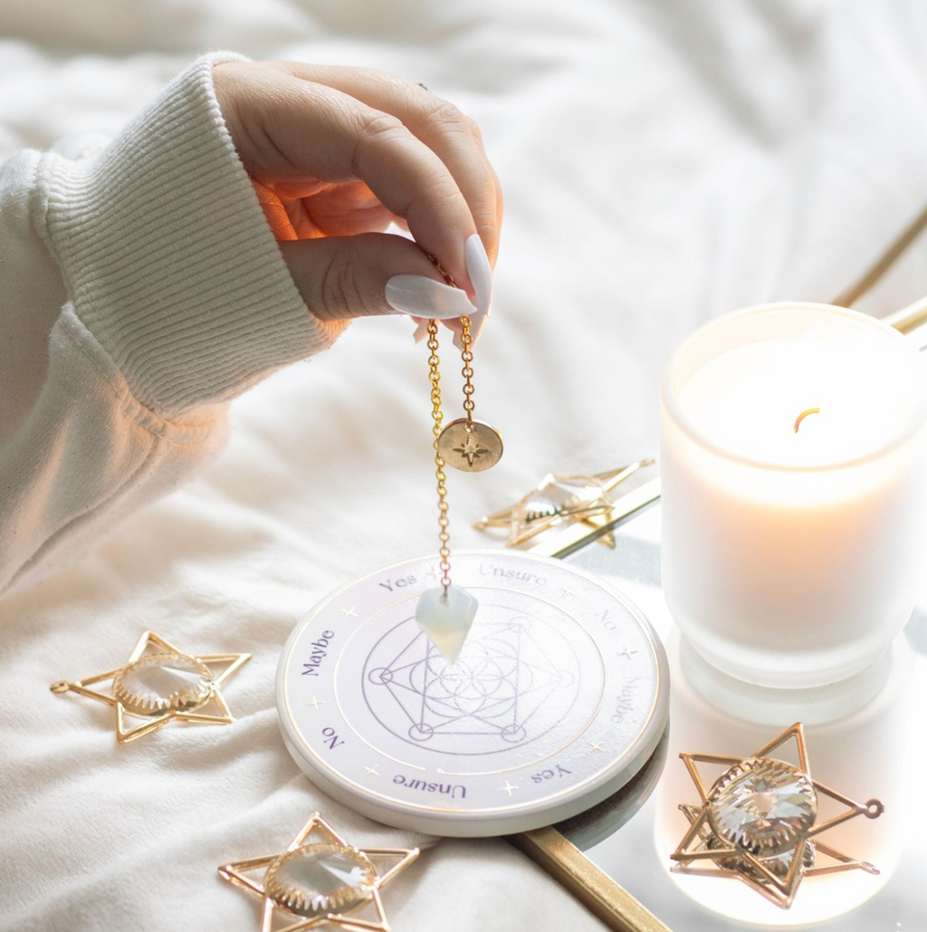 Opalitt Pendel - Spådomssett