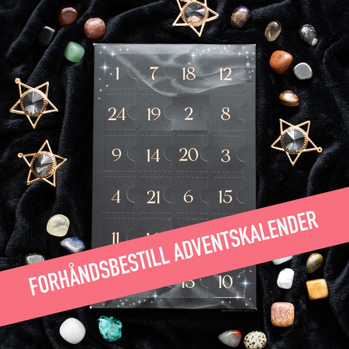 ADVENTSKALENDER - 24 luker med steiner - FORHÅNDSSALG